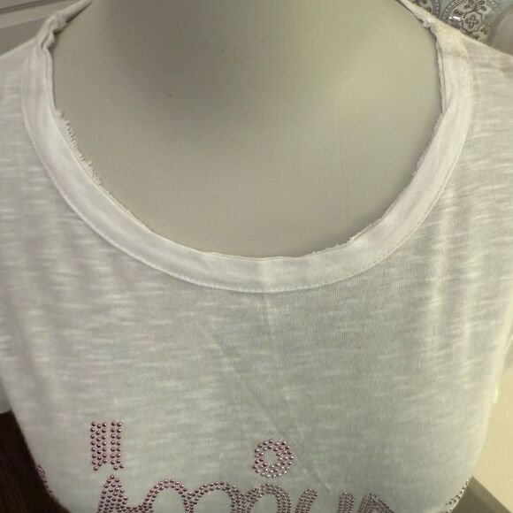 NWT Zadig & Voltaire Amour Strass T-Shirt Medium-X10 - Picture 3 of 7